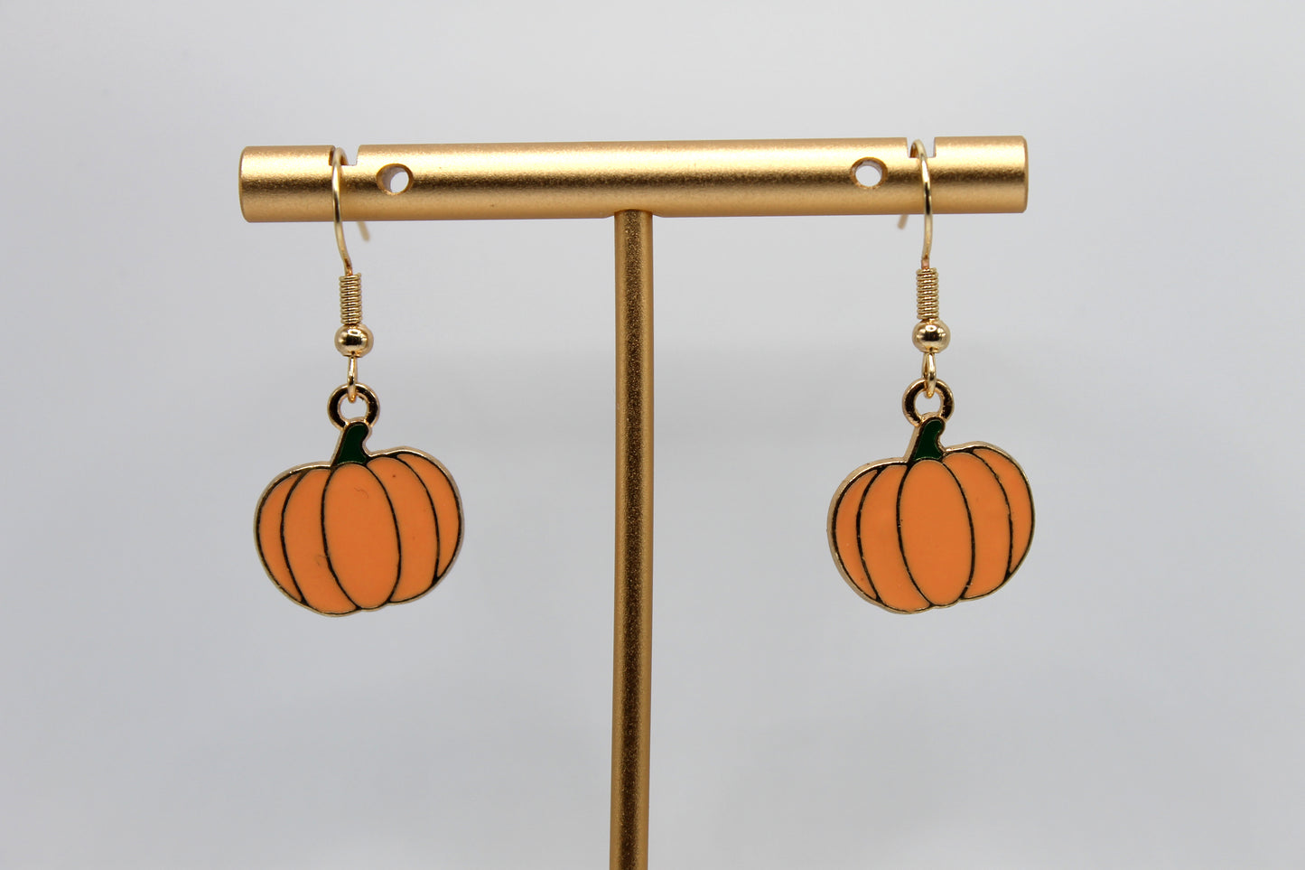 Imperfect Creations Enamel Pumpkin Earrings