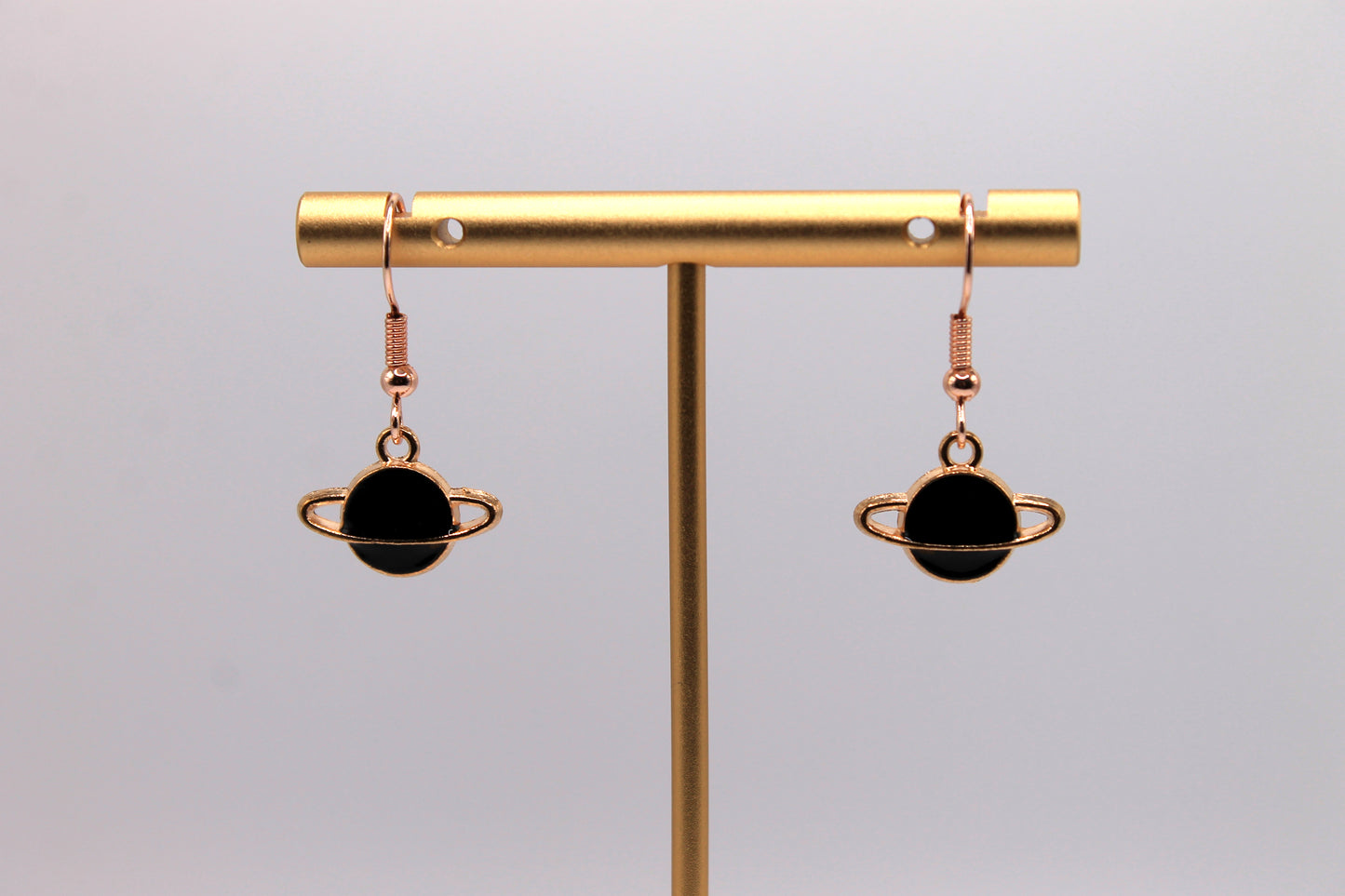 Planet Earrings, Black
