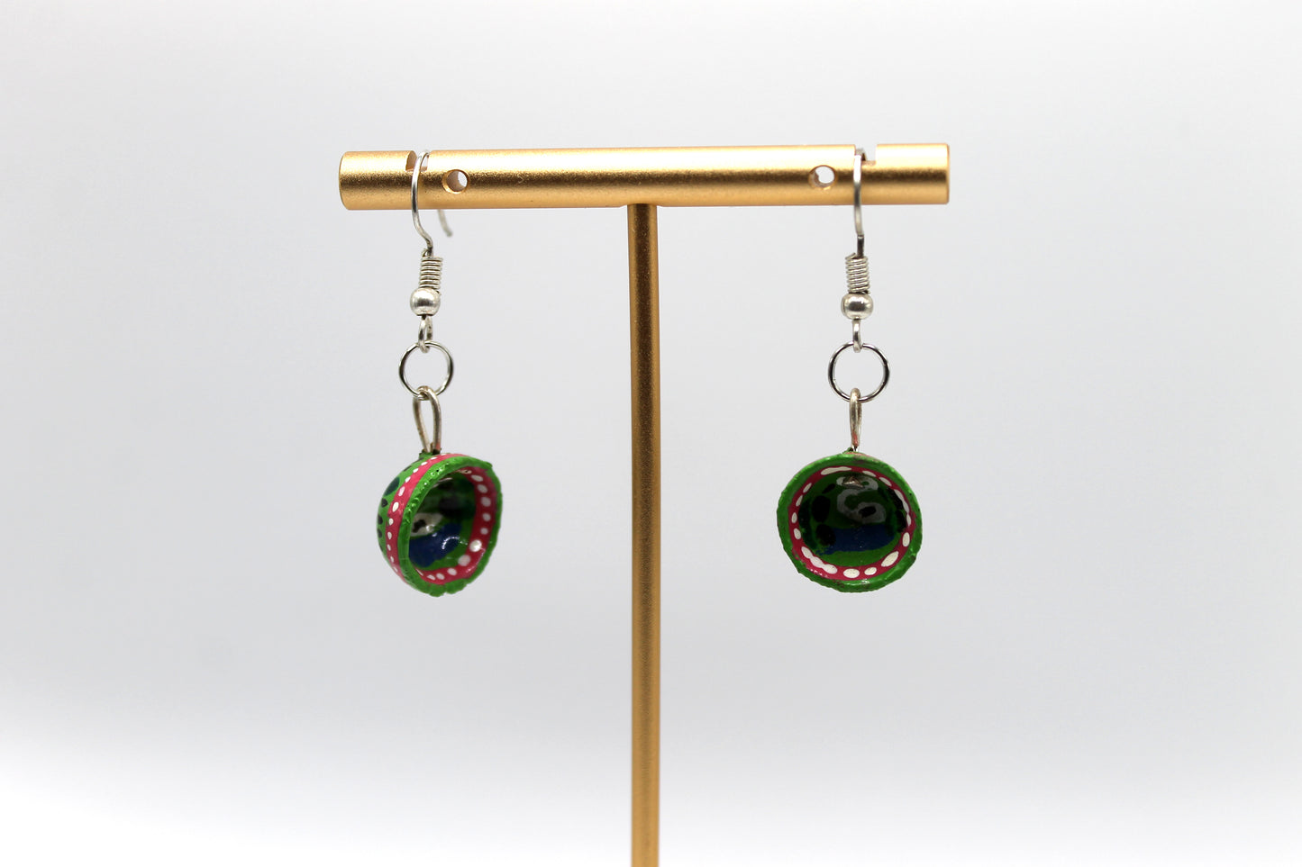 Oaxacan Painted Bowl Earrings