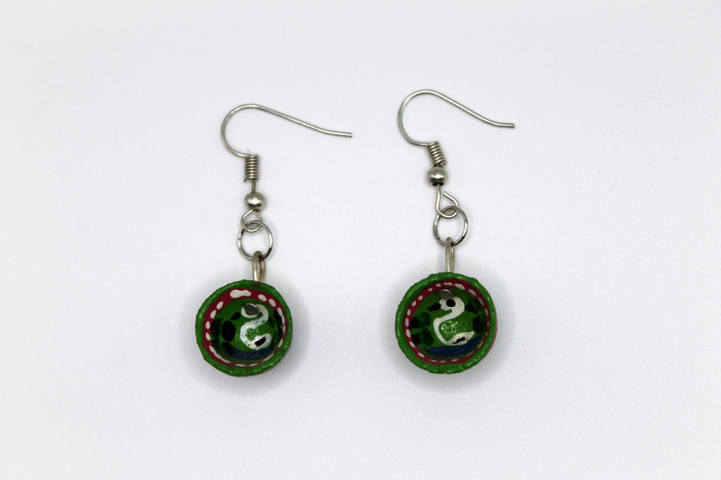 Oaxacan Painted Bowl Earrings