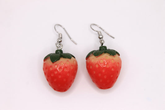 Jumbo Strawberry Earrings