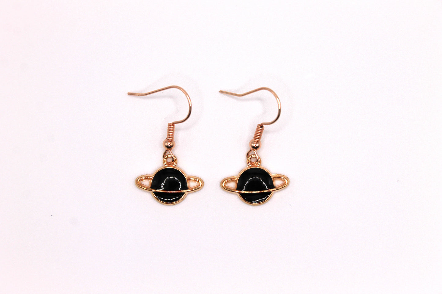 Planet Earrings, Black