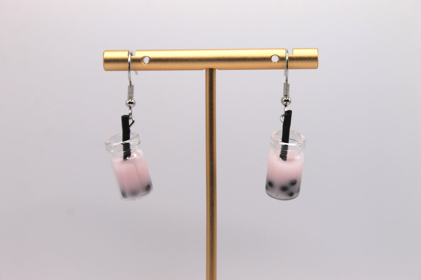 Boba Earrings, Pink