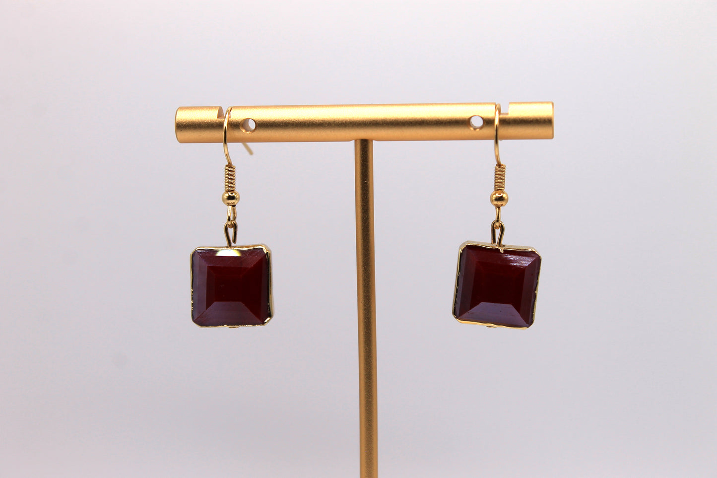 Red Glass Earrings