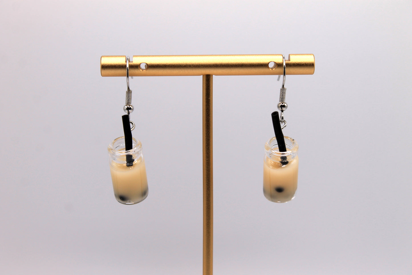 Boba Earrings, Beige