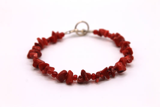 Red Stone Bracelet, Multi