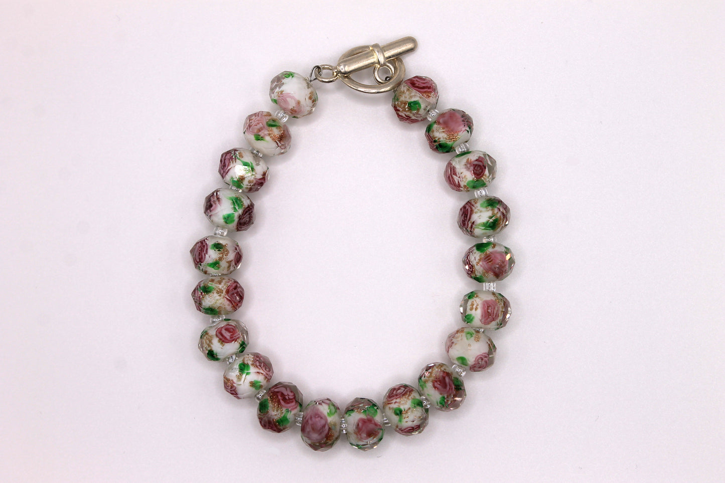 Rose Glass Bracelet