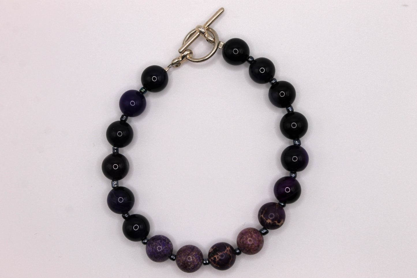 Purple Crackle Bracelet, Mixed