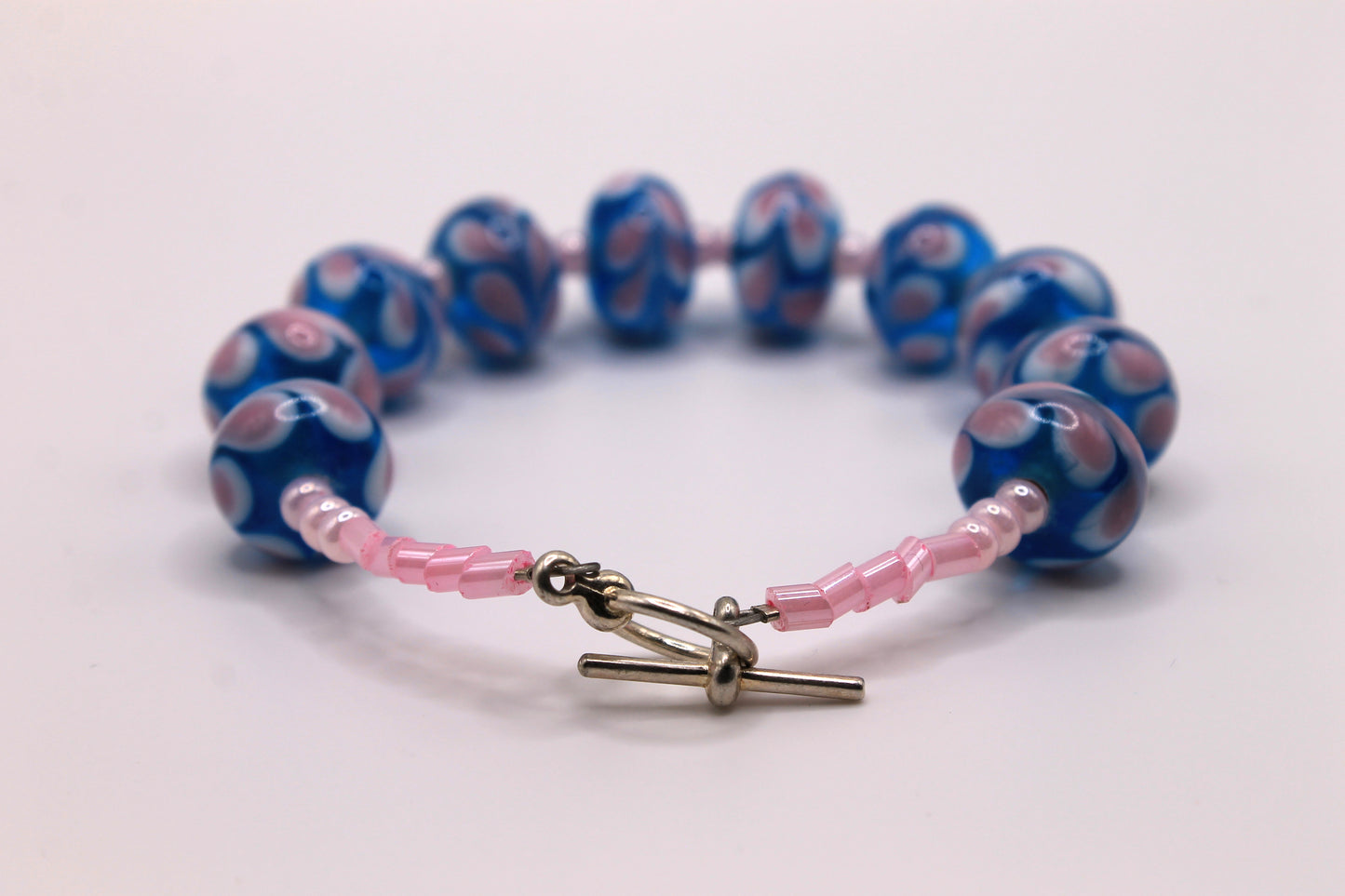 Ocean Flower Glass Bracelet