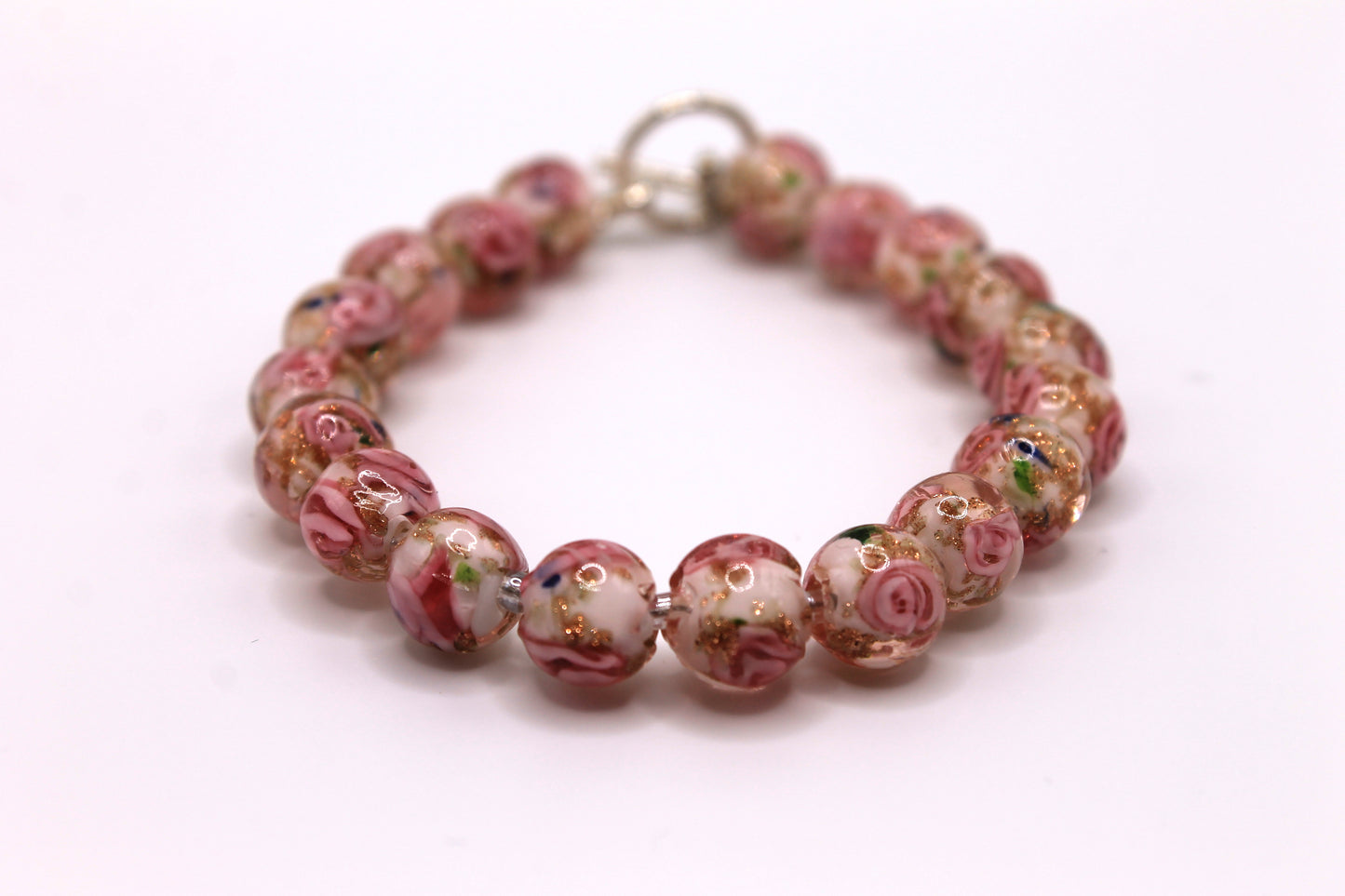 Rose Bracelet with Gold Specks