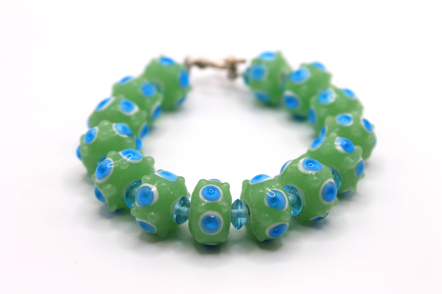 Ocean Green Glass Bracelet