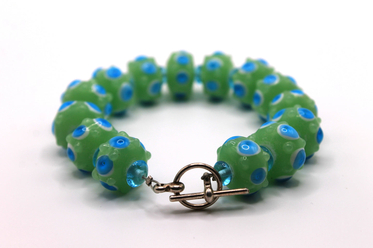 Ocean Green Glass Bracelet