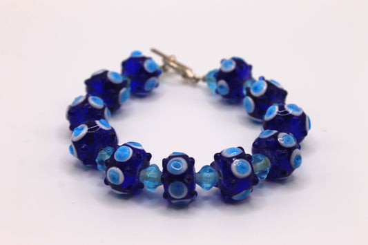 Ocean Spray Glass Bracelet