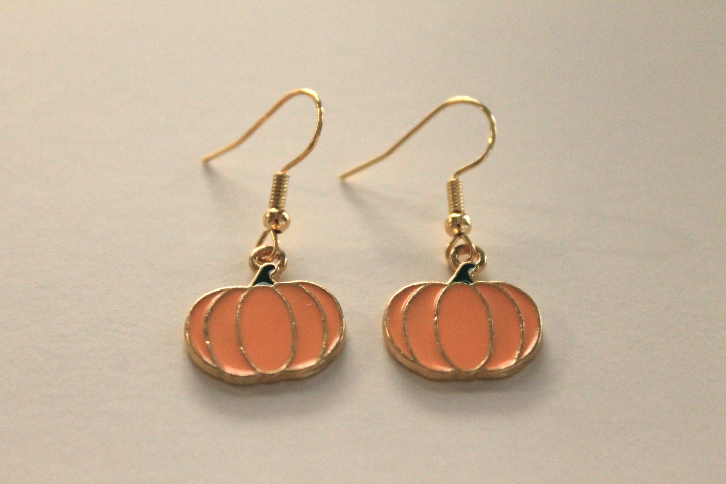 Enamel Pumpkin Earrings