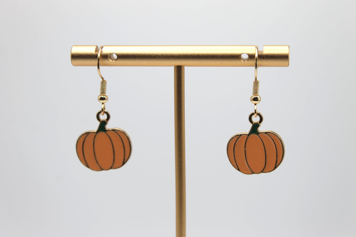 Enamel Pumpkin Earrings