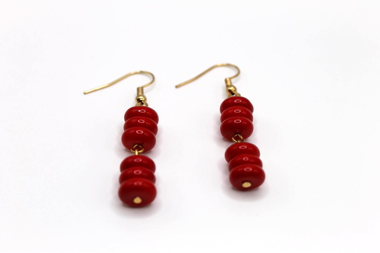 Mini Stacked Bead Earrings