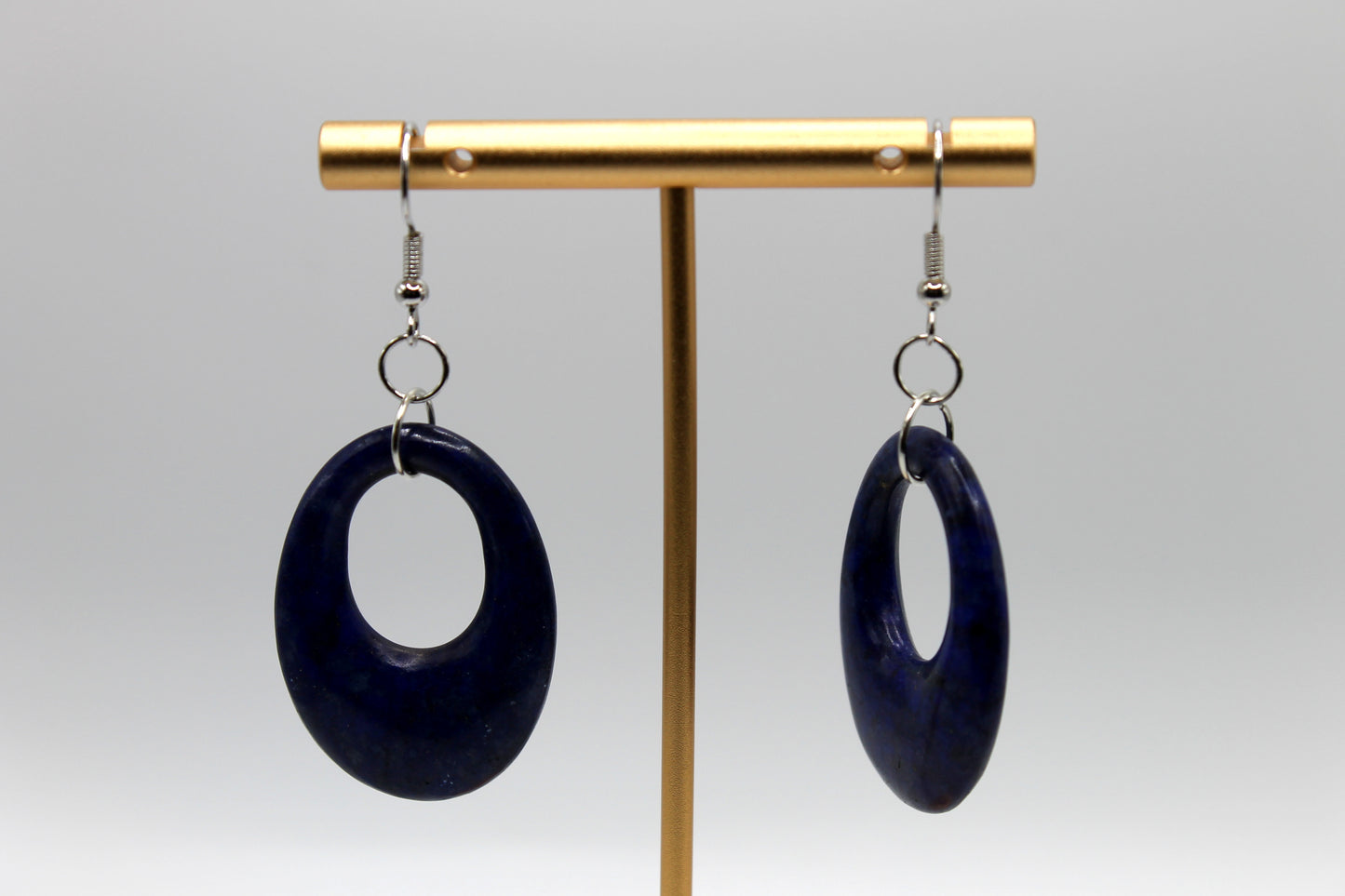 Retro Blue Stone Earrings