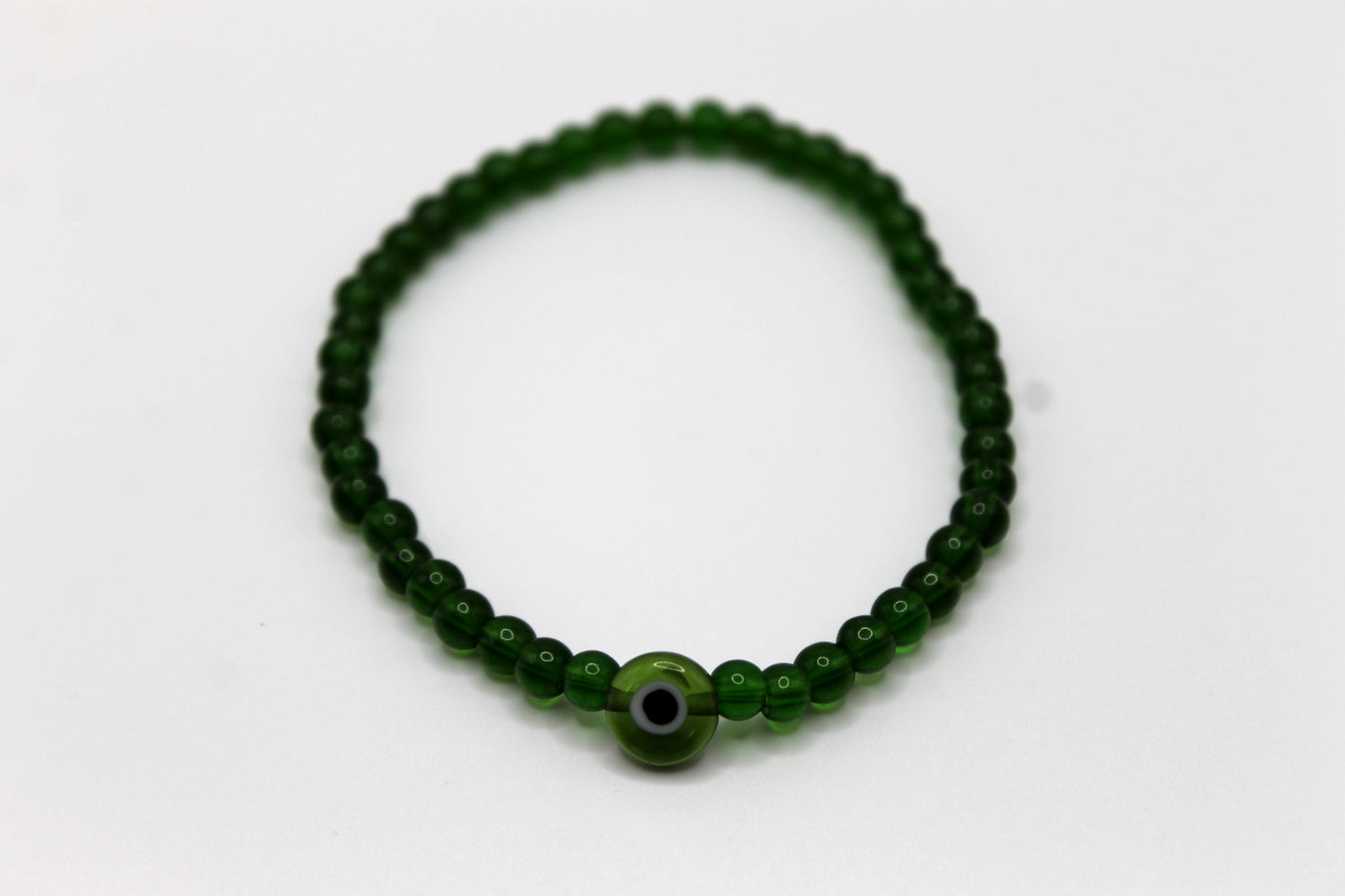 Evil Eye Bracelet, Light Green