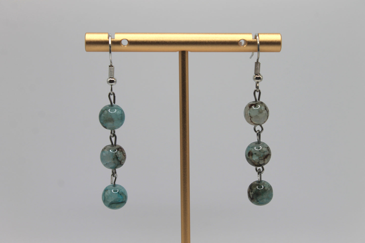 Jade Crackle Earrings