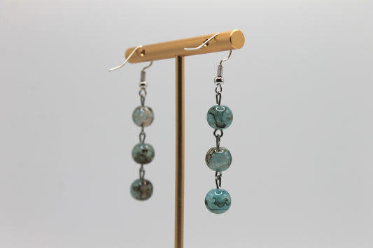 Jade Crackle Earrings