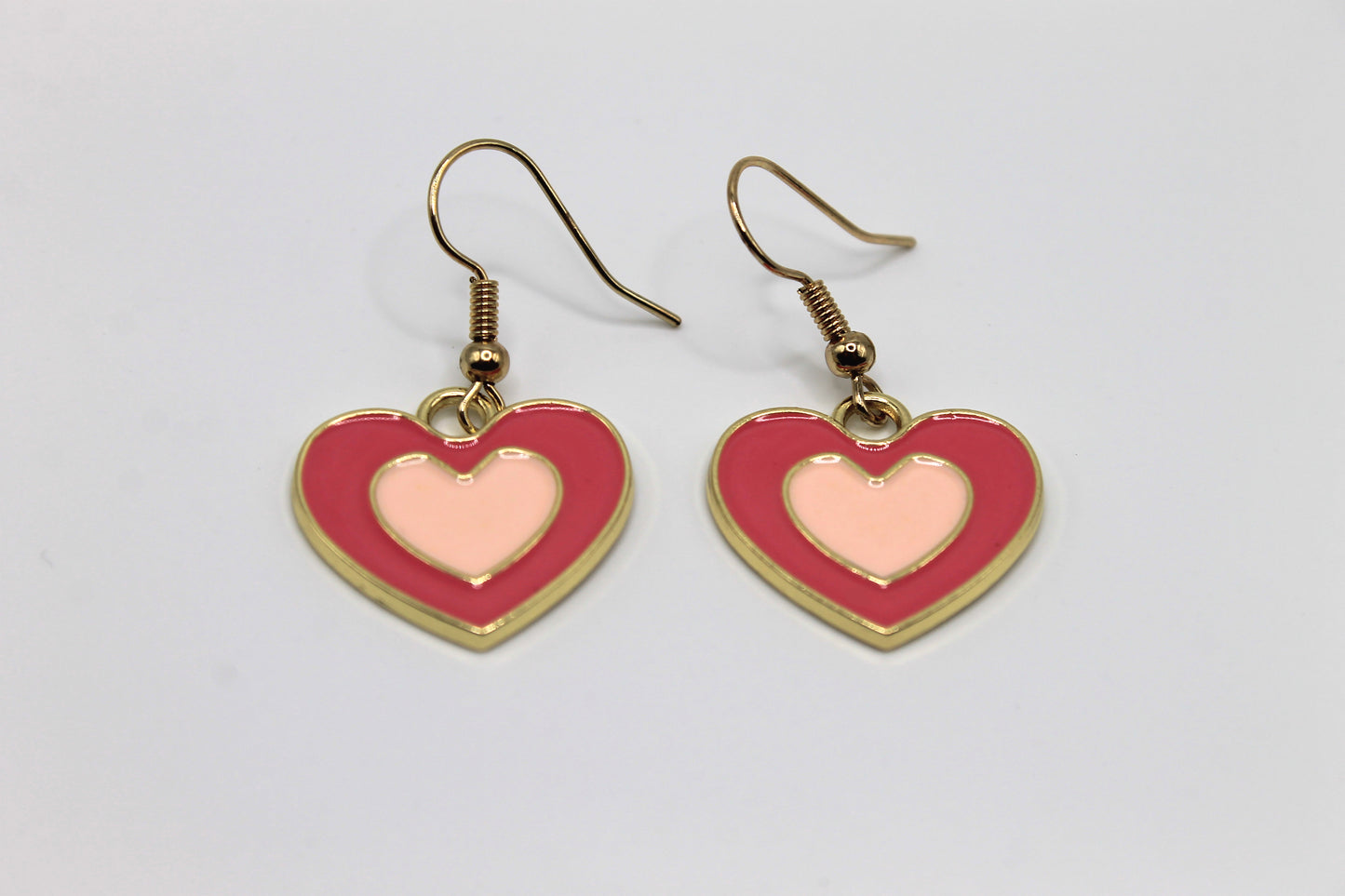 Y2K Inspired Heart Earrings, Pink