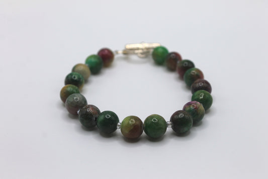 Earth Stone Bracelet, Round