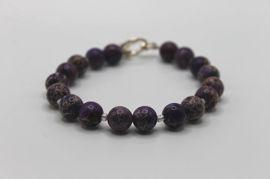 Purple Crackle Bracelet