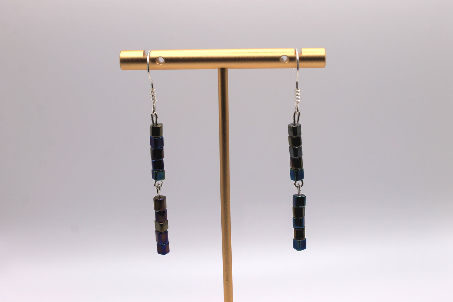 Seed Bead Earrings Earrings, Black