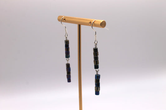 Seed Bead Earrings Earrings, Black