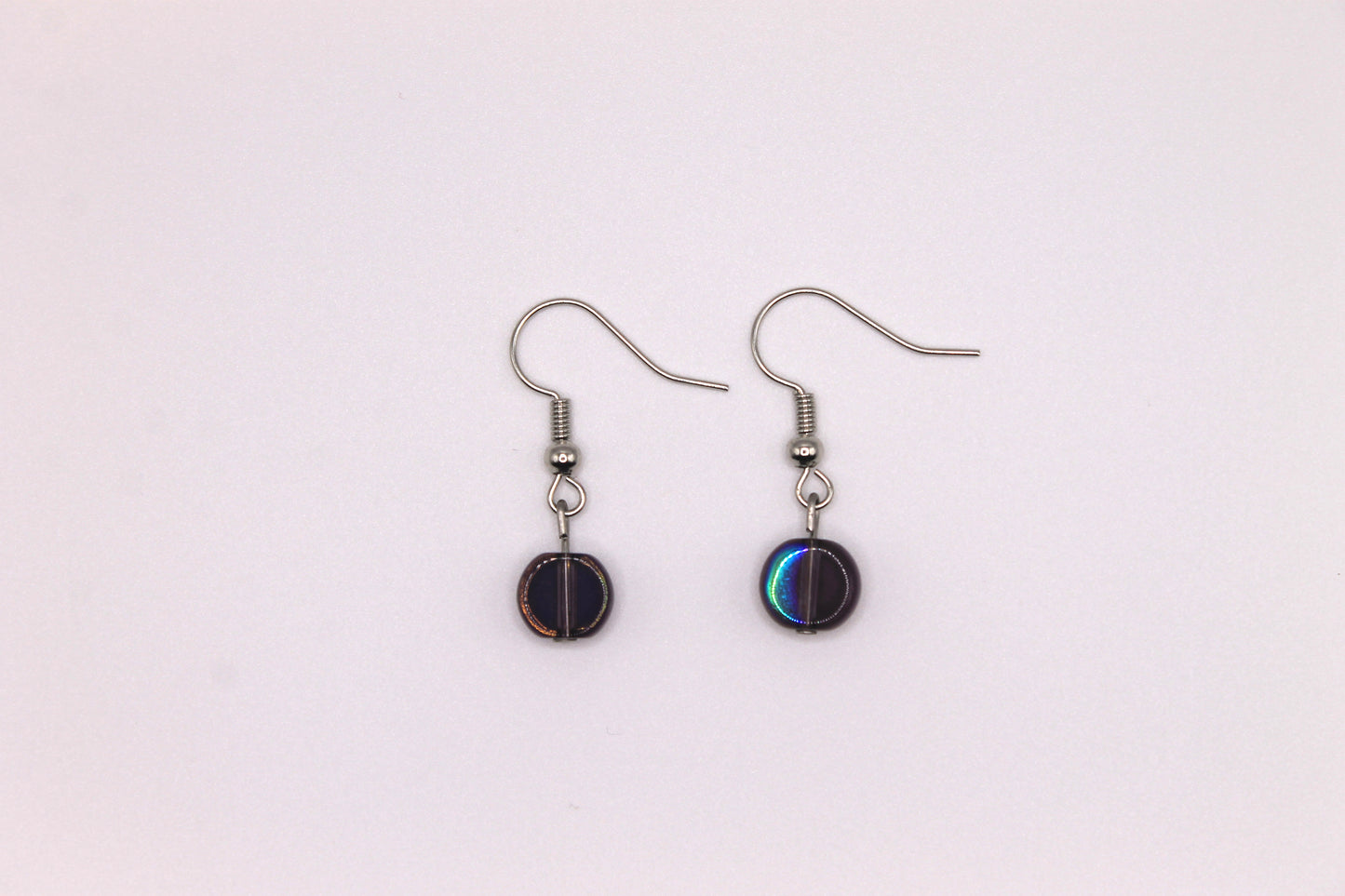 Purple Dot Earrings