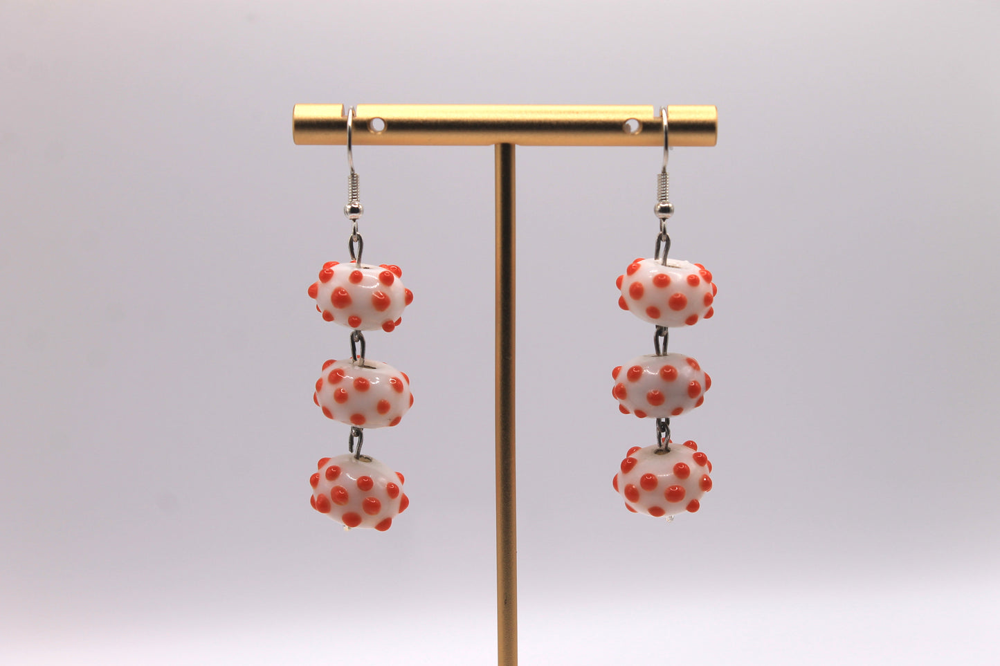 Bumpy Lampworked Earrings