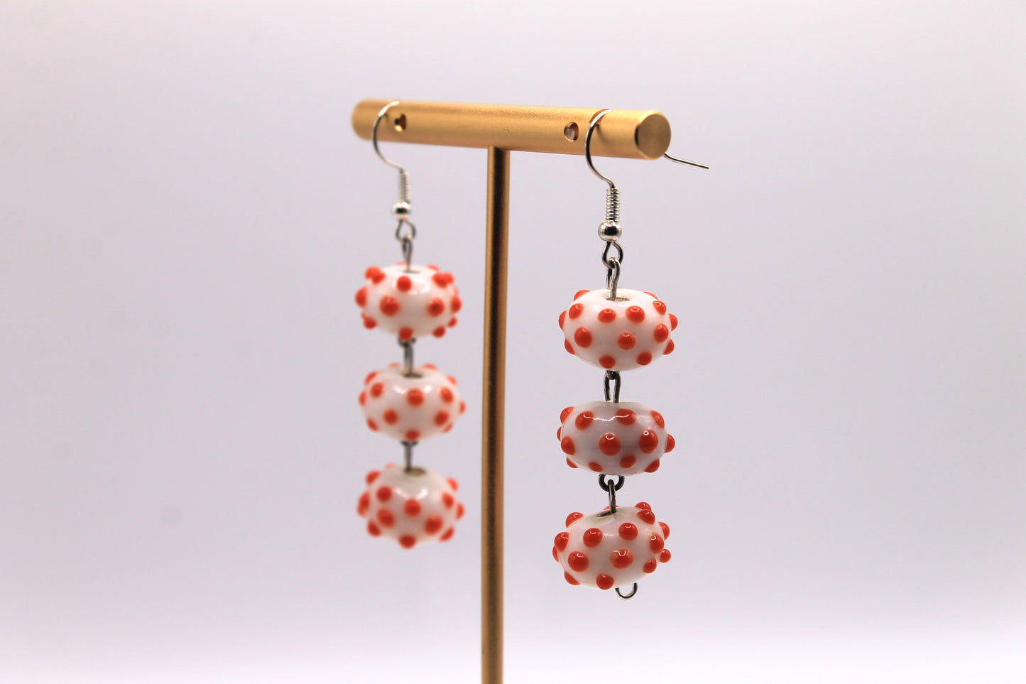 Bumpy Lampworked Earrings