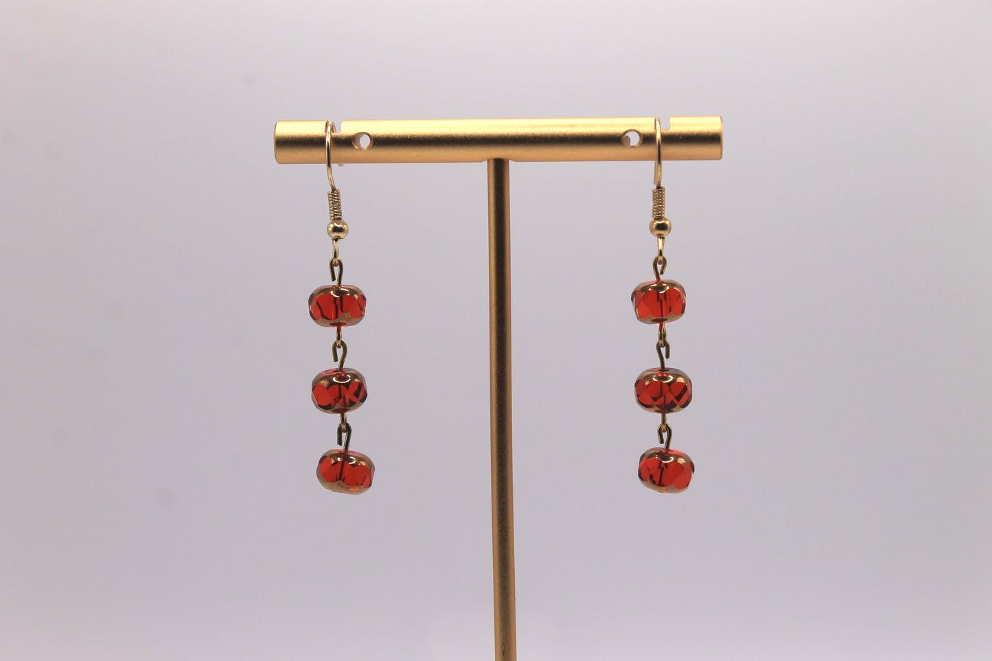 Golden Glass Earrings