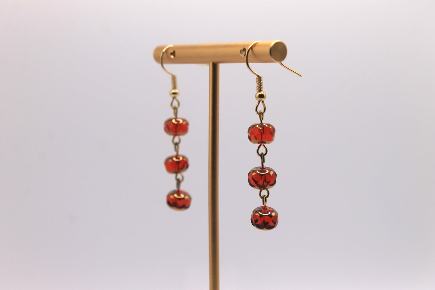 Golden Glass Earrings