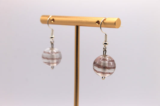 Lampworked Swirl Earrings