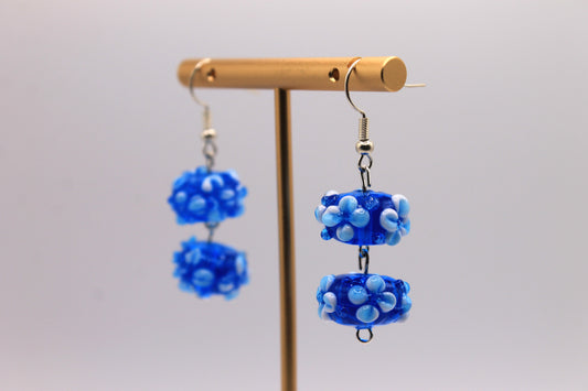 Flower Disc Earrings