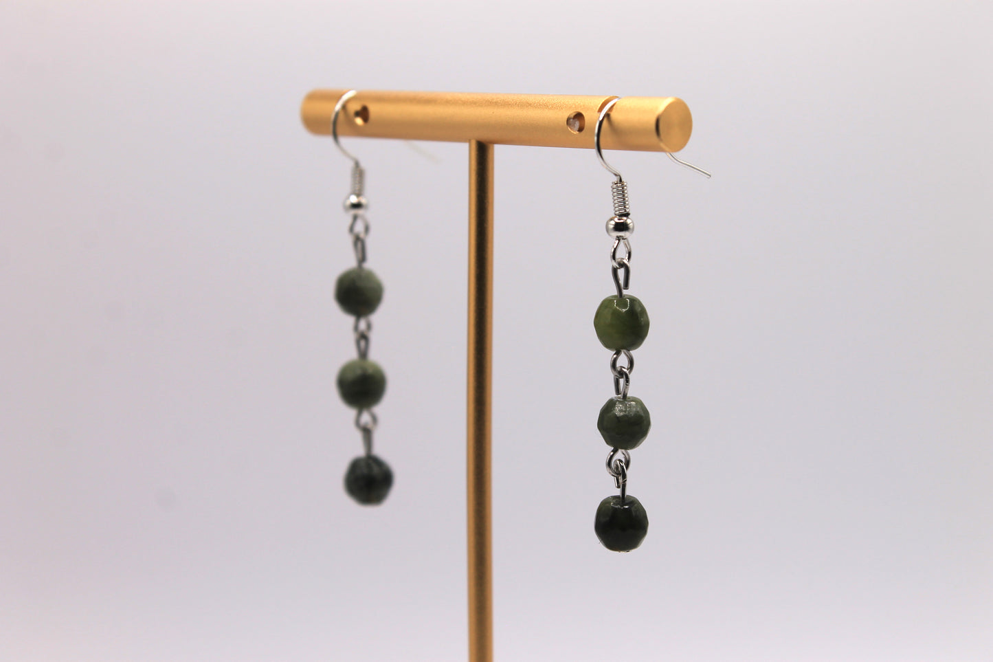 Green Stone Earrings