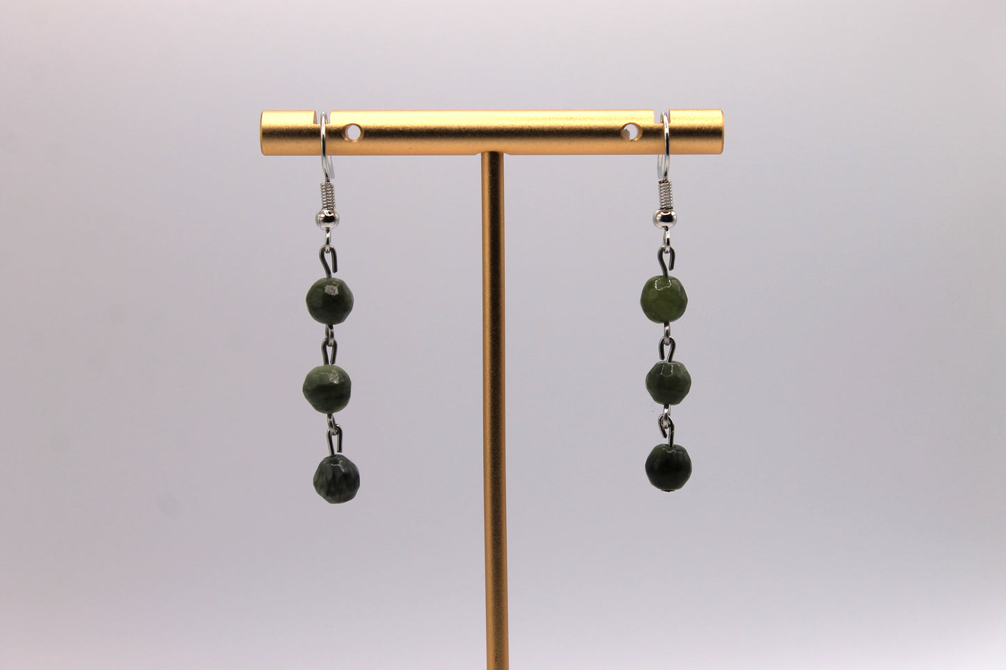 Green Stone Earrings