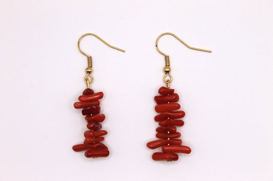 Red Stone Earrings